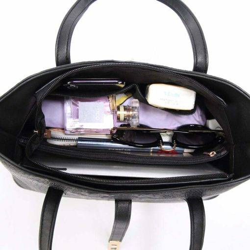 Women Handbag Leather Tote Shoulder Bag Purse Crossbody Satchel Purse - Image 6