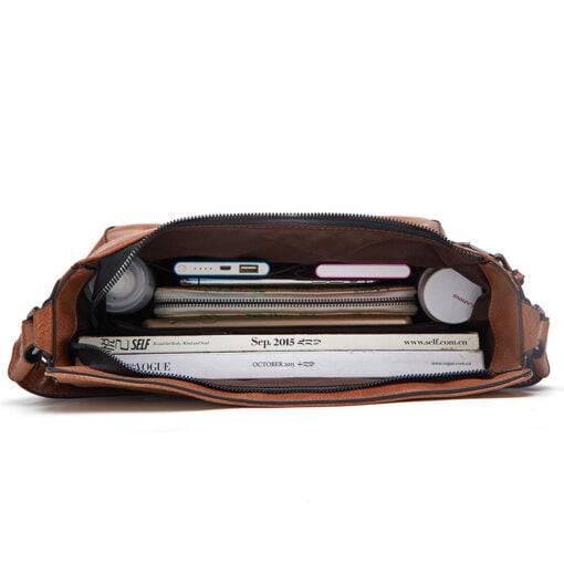 Women Bucket Bags Soft Hobo Shoulder Leather Handbags - Image 6