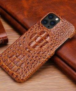 Crocodile Texture Leather Case