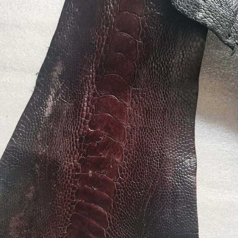 Ostrich Legs Leather Skin: Exotic Genuine Hides