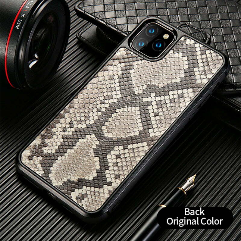 Cardholder Case for iPhone 13 Pro Max in Genuine Python