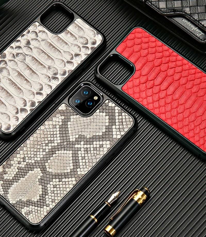 Python leather case