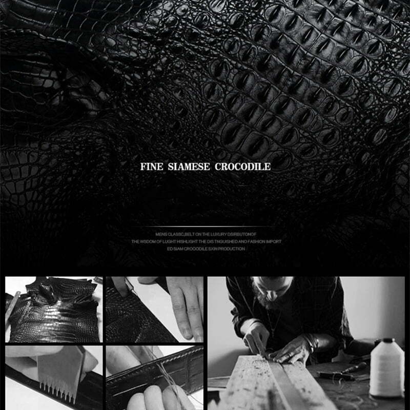 Black Alligator Skin