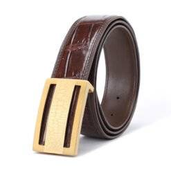 Crocodile skin belt