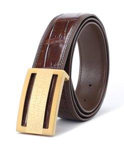 Crocodile skin belt