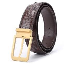 One Piece Real Alligator Hornback Crocodile Leather Belt