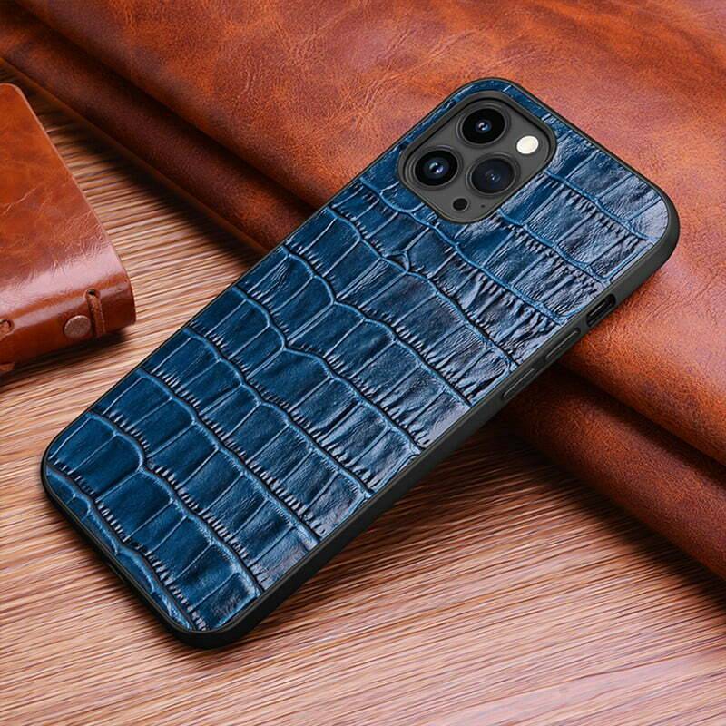 Genuine Luxury Crocodile Leather iPhone 15 Pro Max Case - Everweek