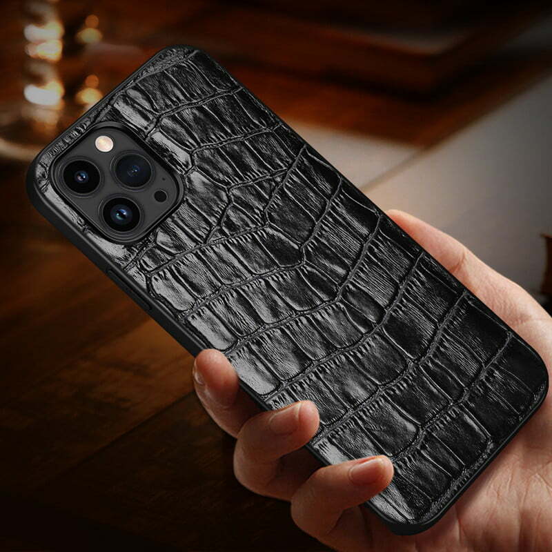 Genuine Luxury Crocodile Leather iPhone 15 Pro Max Case - Everweek