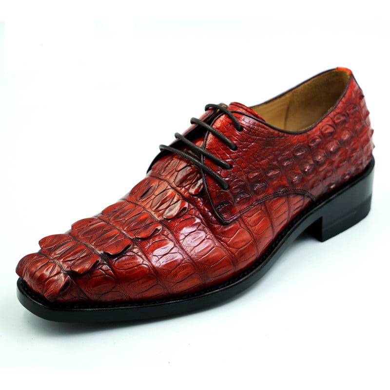 Crocodile Leather Shoes Men Dress Shoes Alligator Business Formal Shoes