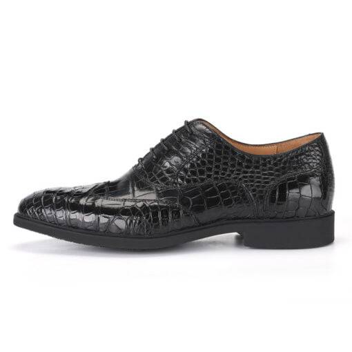Handcrafted Alligator Business Dress Shoes Formal Crocodile Shoes - Image 4