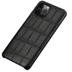 Crocodile Leather Phone Case