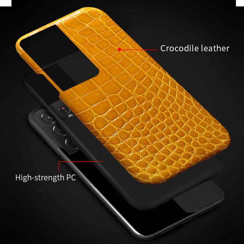 Galaxy S24 Ultra Leather Bumper Case