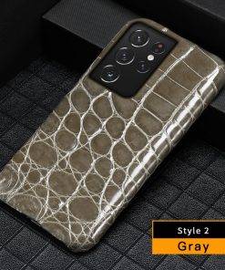 Genuine Crocodile Skin Phone Case for Samsung Galaxy S24 Ultra S23 Plus