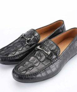 Men’s Alligator Slip-On Loafer Crocodile Shoes