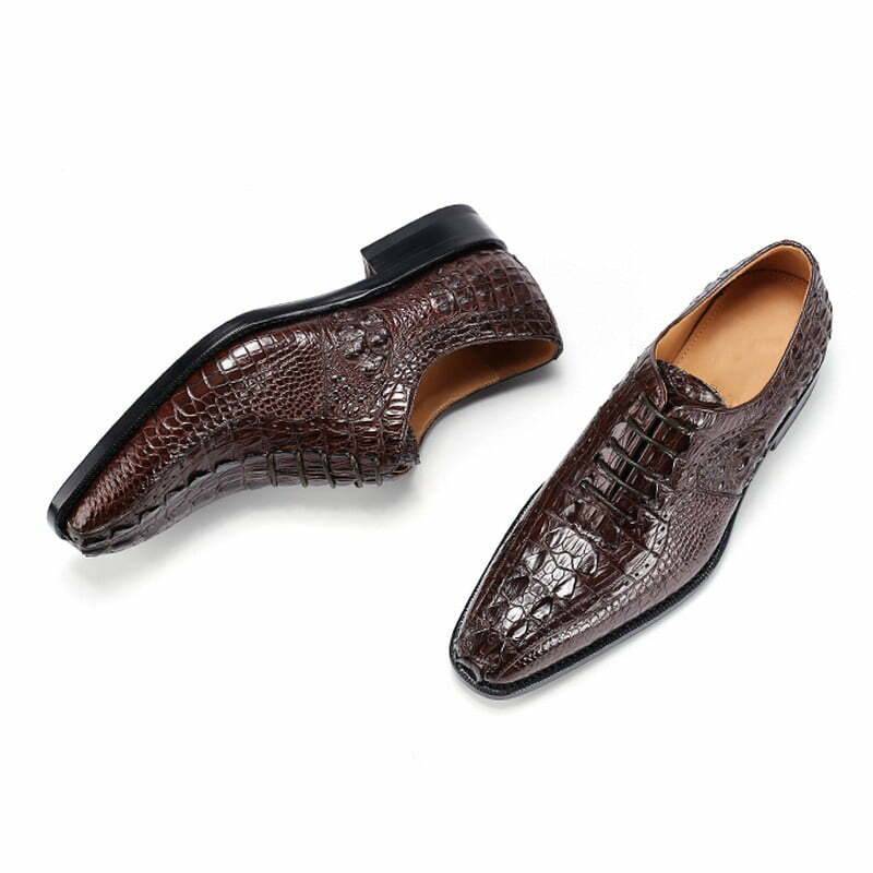 SOFT CROCODILE LEATHER COMFY SHOES