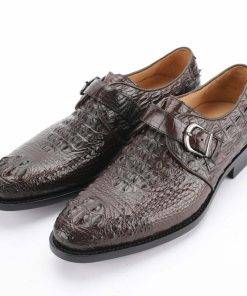Handmade Men’s Alligator Business Leather Shoes