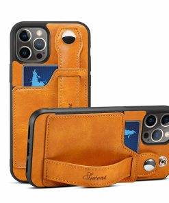 Wallet Case for iPhone 15 Pro Max with Card Holder Wrist Hand Strap Protective Phone Cover