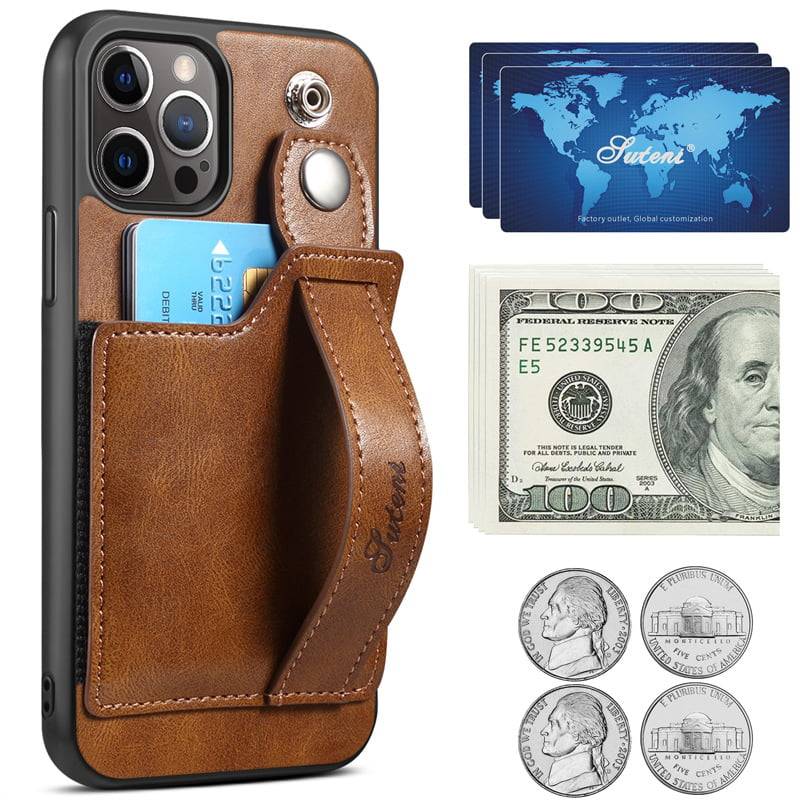 Cardholder Case for iPhone 15 Pro Max in Genuine Python