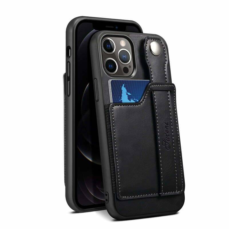 Cardholder Case for iPhone 15 Pro Max in Genuine Calfskin