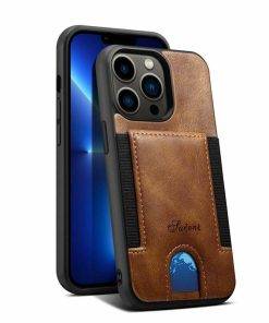 Genuine Leather Wallet Case for iPhone 13 Pro Max with Card Holder | Protective Phone Cover