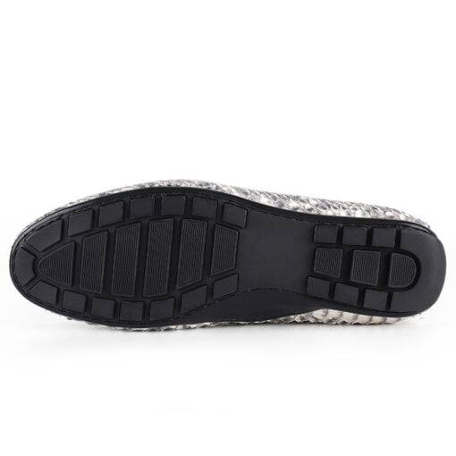Men's Shoes Natural Snake-Skin Casual Loafer - Image 7