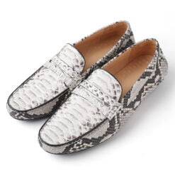 Men's Shoes Natural Snake-Skin Casual Loafer