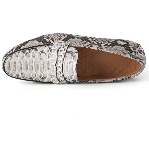 Men's Shoes Natural Snake-Skin Casual Loafer - Image 4