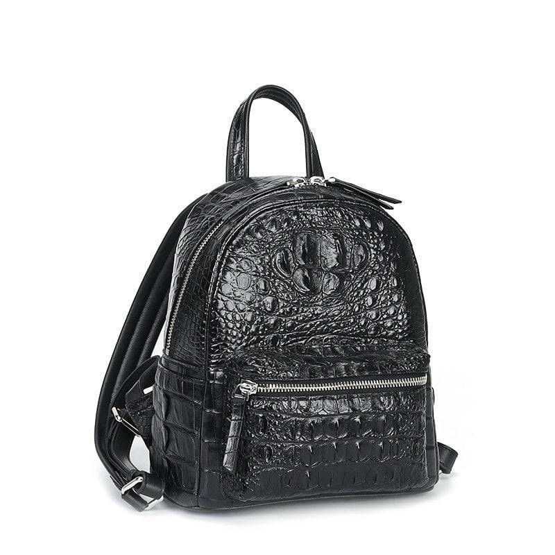 Genuine Leather Crocodile Backpack