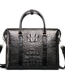 Authentic Real Crocodile Skin Briefcae