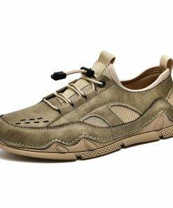 Summer Leather Shoes Men Casual Sneakers Breathable Driving Loafers