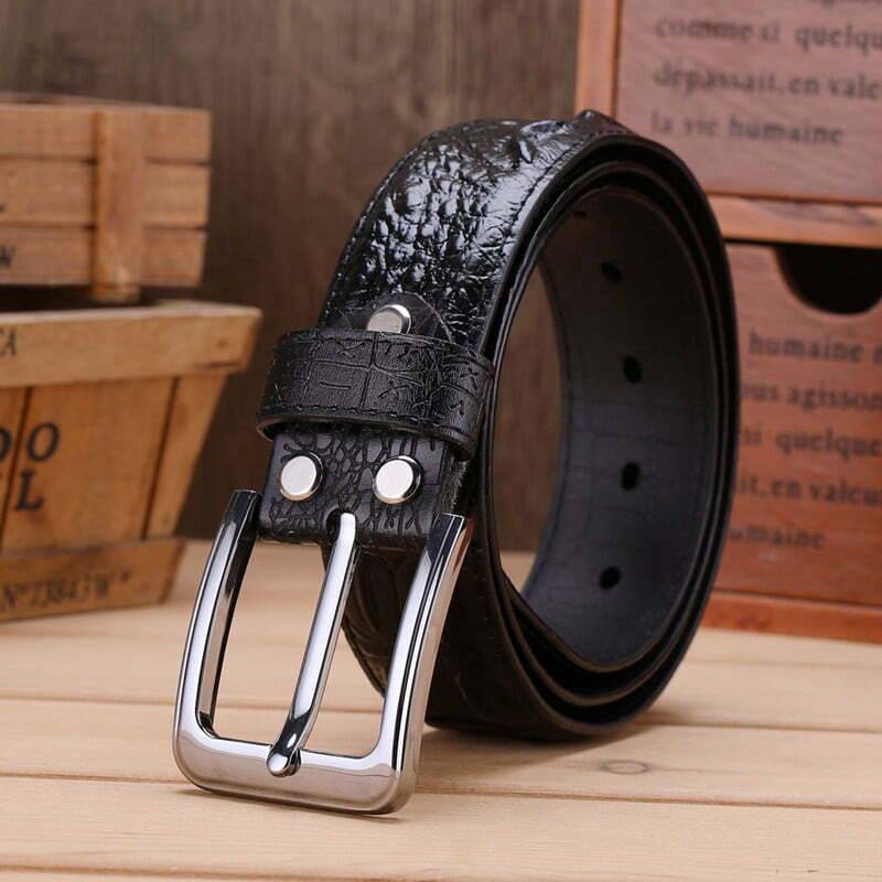 Mens Genuine Leather Belt Luxury Designer Belts Men Cowskin Strap Male Jeans