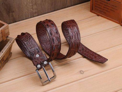 Men Belt Genuine Leather Luxury Brand Male Belts Strap Original Natural Cowskin Belts - Image 7