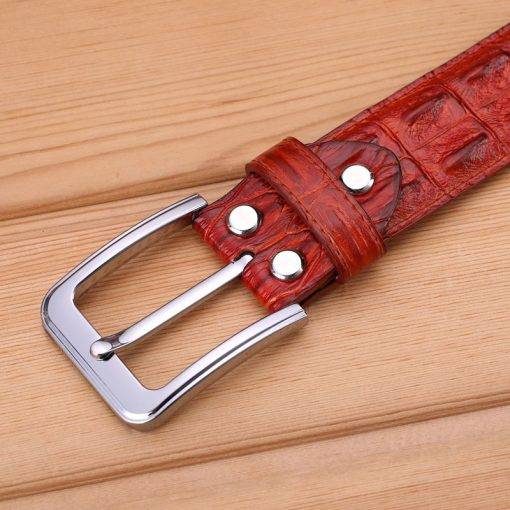 Men Belt Genuine Leather Luxury Brand Male Belts Strap Original Natural Cowskin Belts - Image 6