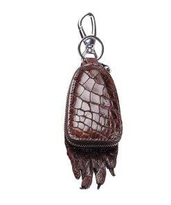 Crocodile Claw Leather Car Key Pouch Bag Case Wallet Holder Chain Key Wallet