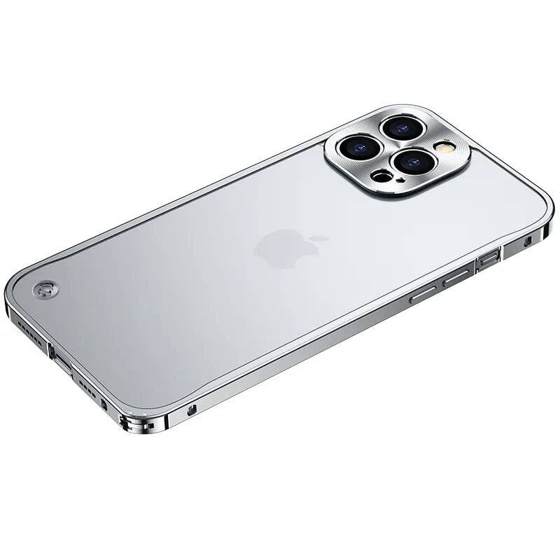 Ultra Slim Metal Frame Bumper Case with Lens Cover for iPhone  15/14/Plus/Pro/Max