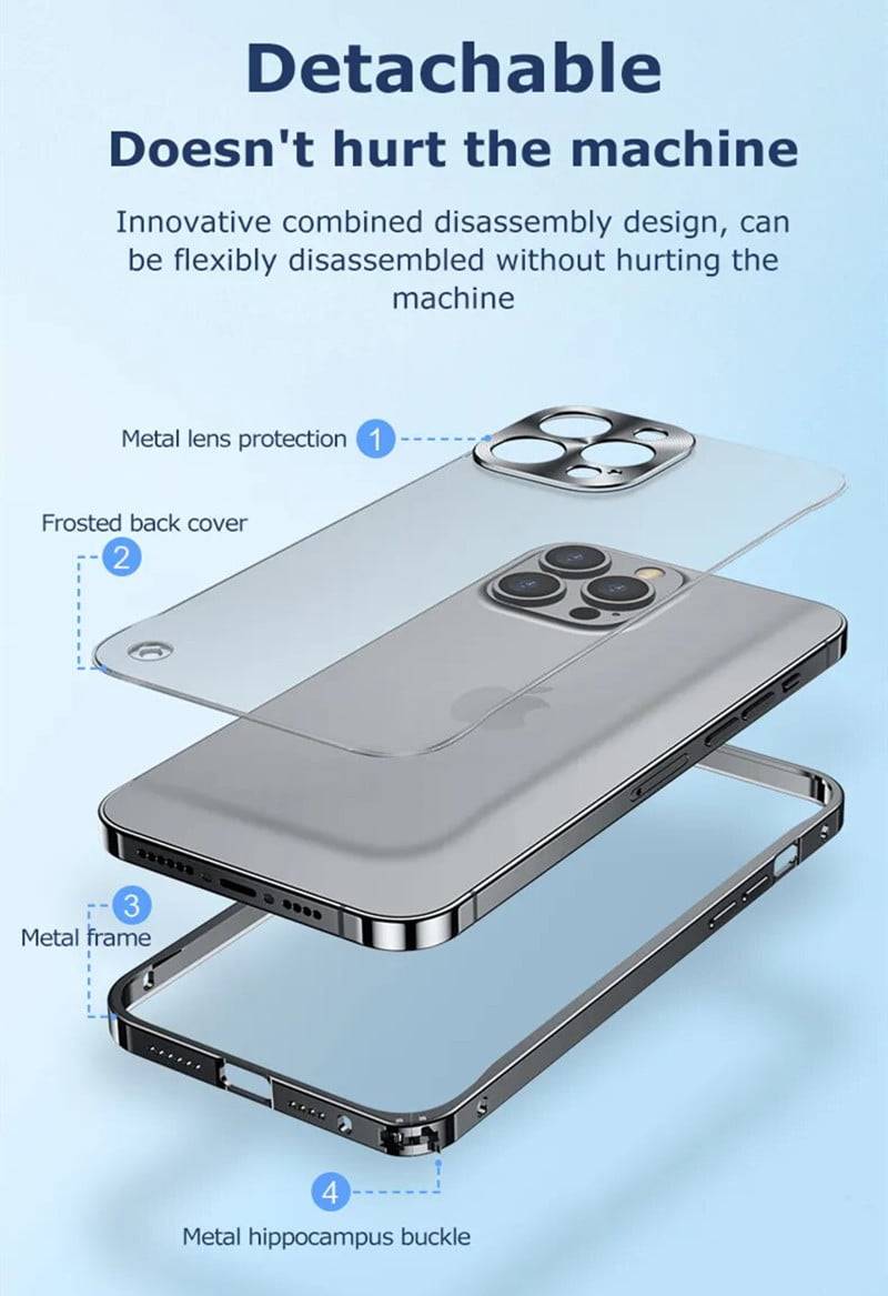 Metal Stainless Steel iPhone 15 Pro Max Case - Everweek