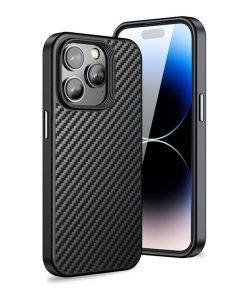 Carbon Fiber iPhone 16 Pro Max Case Magsafe Wireless Charging Cover