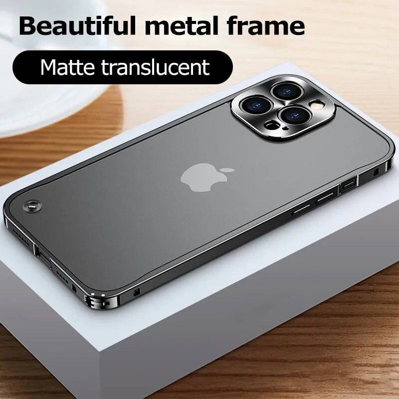 Tech Accessories - Aluminum Silver Case for iPhone 15 Pro