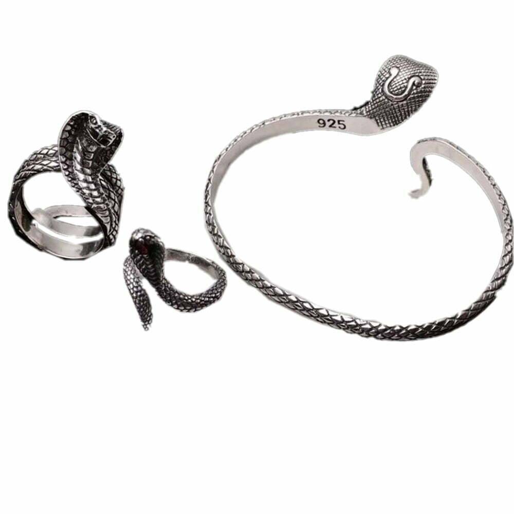 Silver Snake Bracelet, Bendable Wrist Cuff Bracelet, Serpent Arm Cuff  Bracelet, Adjustable Animal Bracelet, Snake Jewelry, Serpent Jewelry 