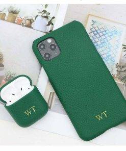 Genuine Leather iPhone 14 Pro Max Case Custom Phone Apple Airpods Case