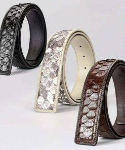 Men's Python Skin belt Snake Skin Men's Belt Genuine Leather Belt