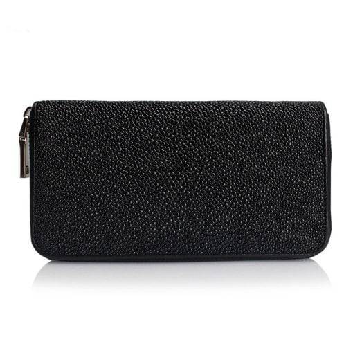 Women Genuine Stingray Skin Long Wallet - Image 3