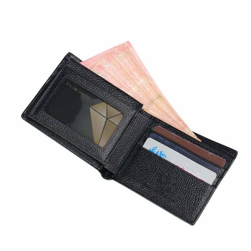 Black Full Polished Genuine Stingray Leather Wallet