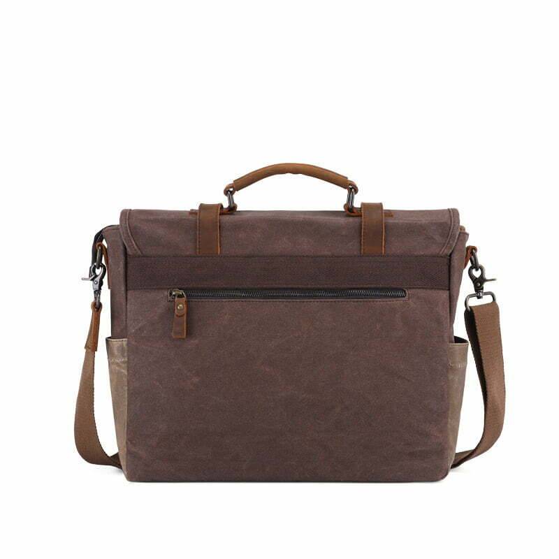 Vintage Men's Brown Messenger Bags Canvas Shoulder Bag Fashion Men