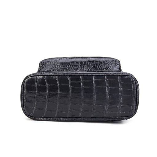 Crocodile Leather Men's Backpack Waterproof Travel Mens Bag - Image 5