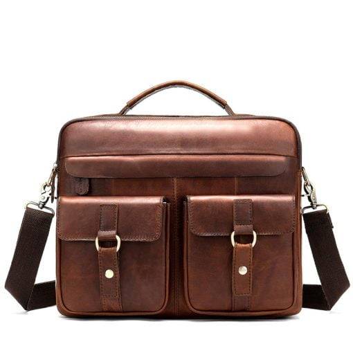 Genuine Leather Men's Shoulder Bag Crossbody Retro Messenger Bags