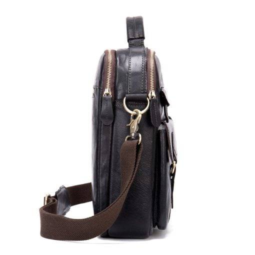 Genuine Leather Men's Shoulder Bag Crossbody Retro Messenger Bags - Image 5