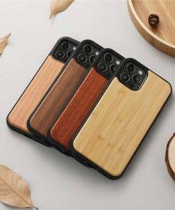 Natural Wood Magnetic iPhone Case for iPhone 15 Pro Max Phone Cover