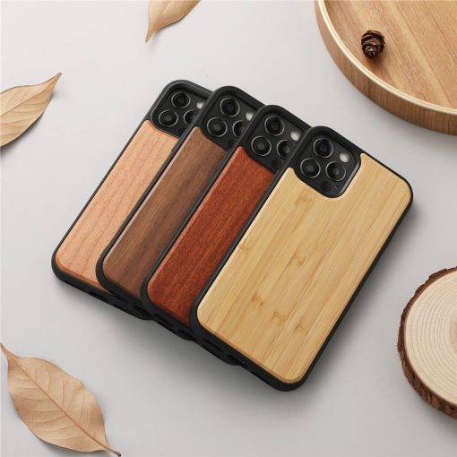 Natural Wood Magnetic iPhone Case for iPhone 15 Pro Max Phone Cover