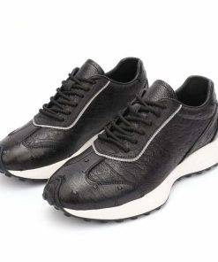 New Fashion Ostrich Skin Causal Men Leather Shoes